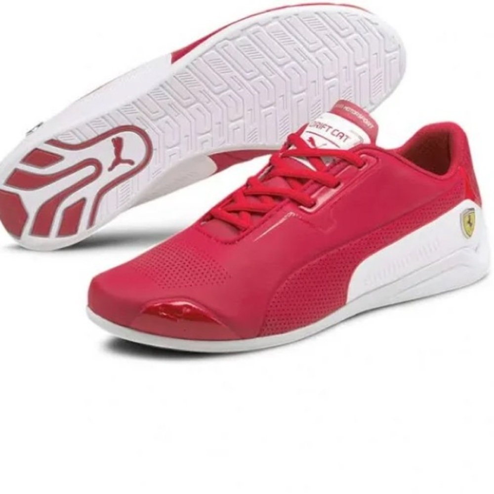 Men's Puma Motorsport, Drift Cat, Ferrari Red Sneakers. Never Been Worn! 12